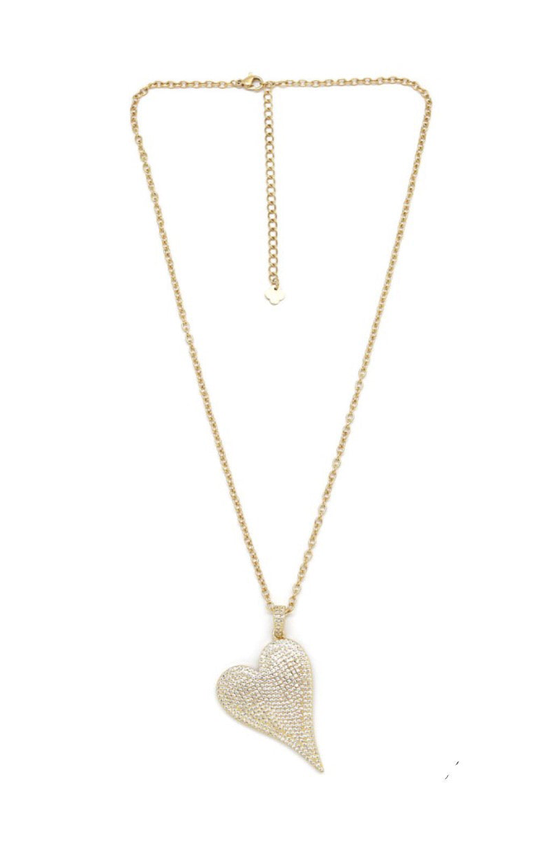 Collier chaîne cœur