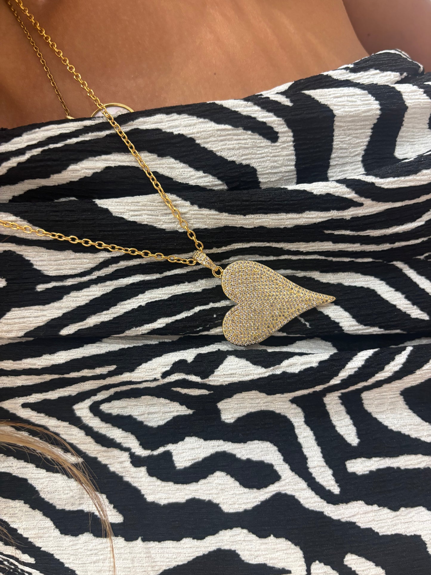 Collier chaîne cœur