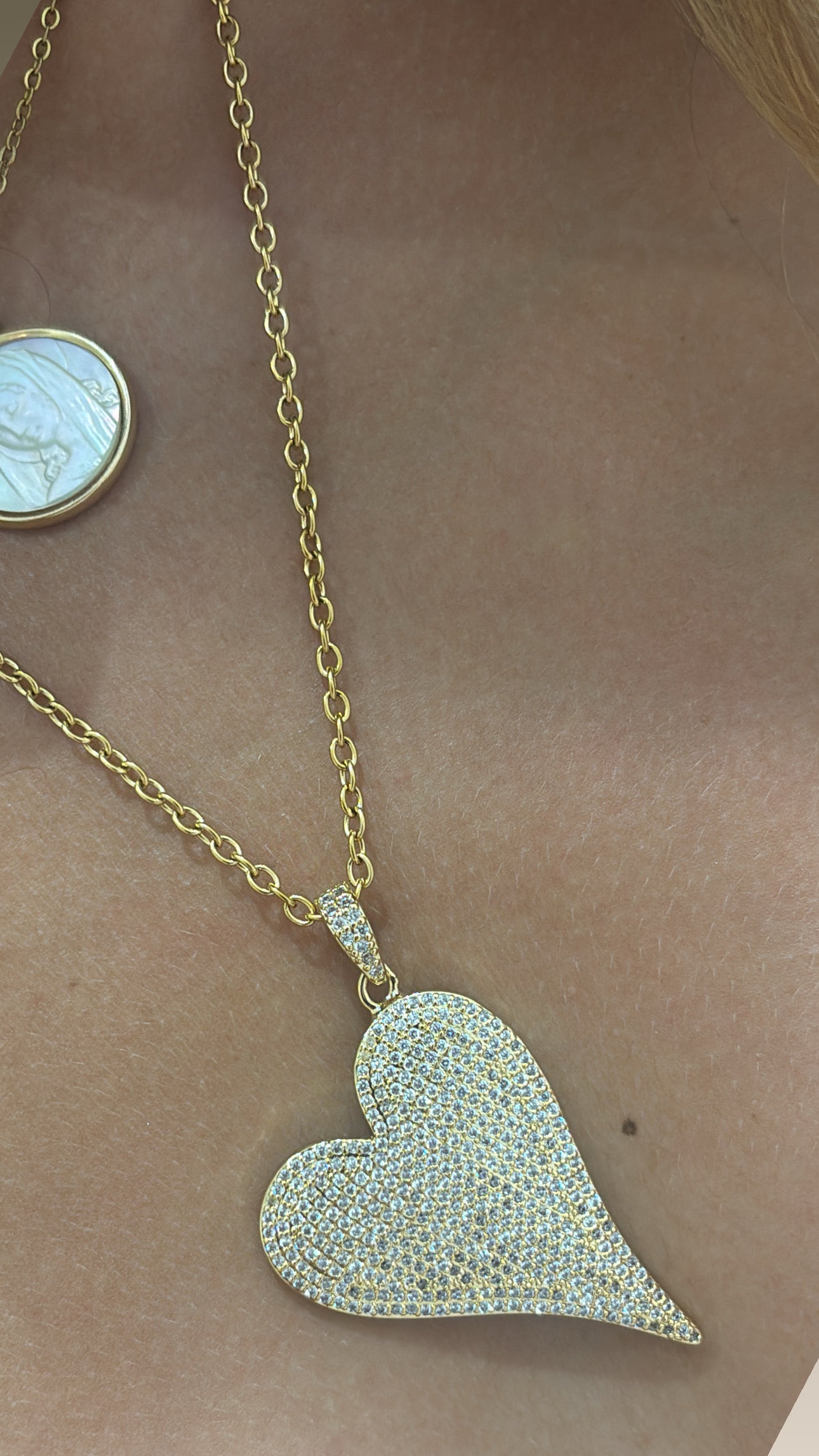 Collier chaîne cœur