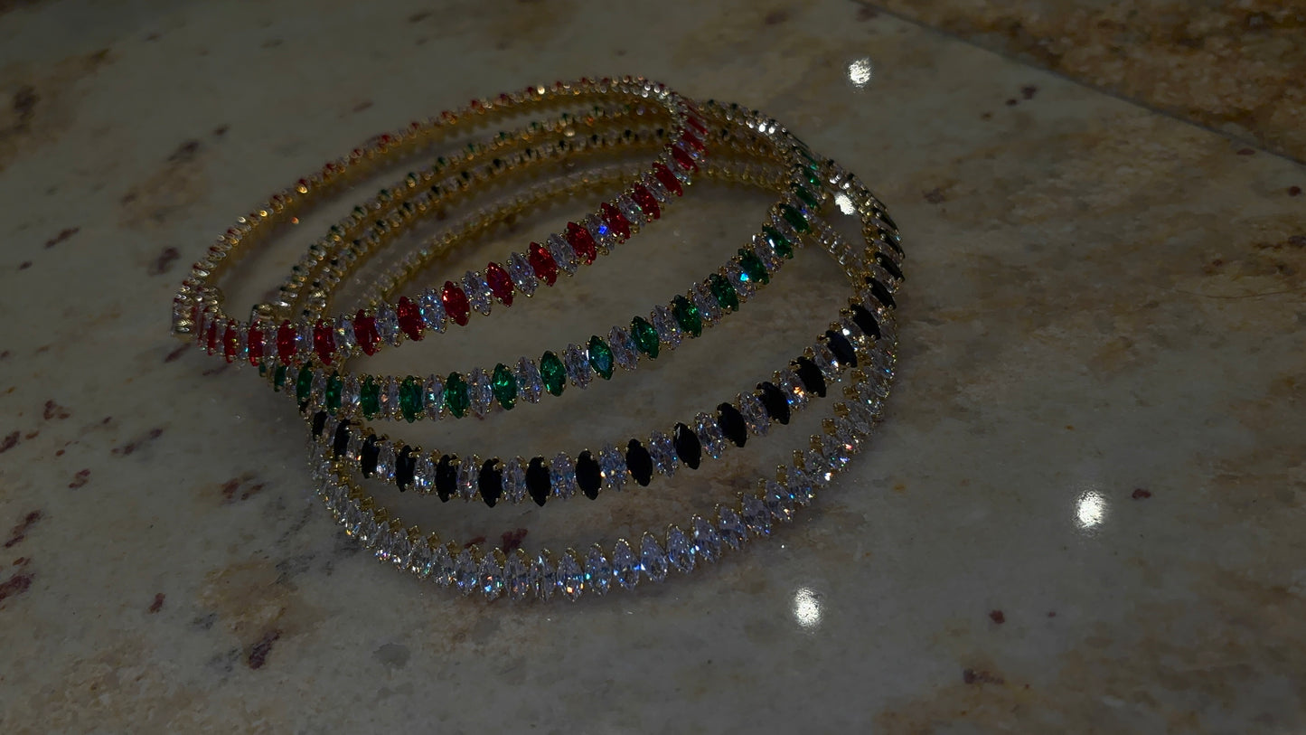 Collier COURONNE 4 COULEURS