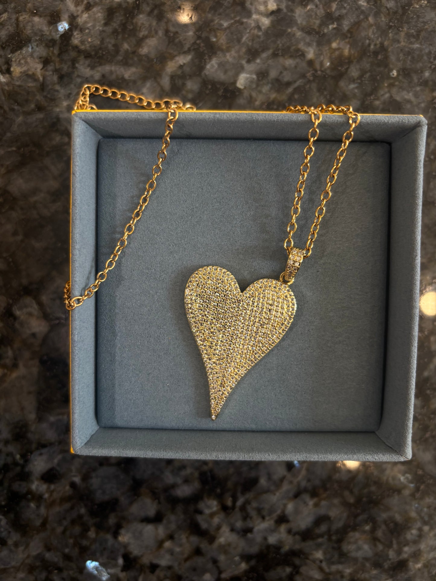 Collier chaîne cœur