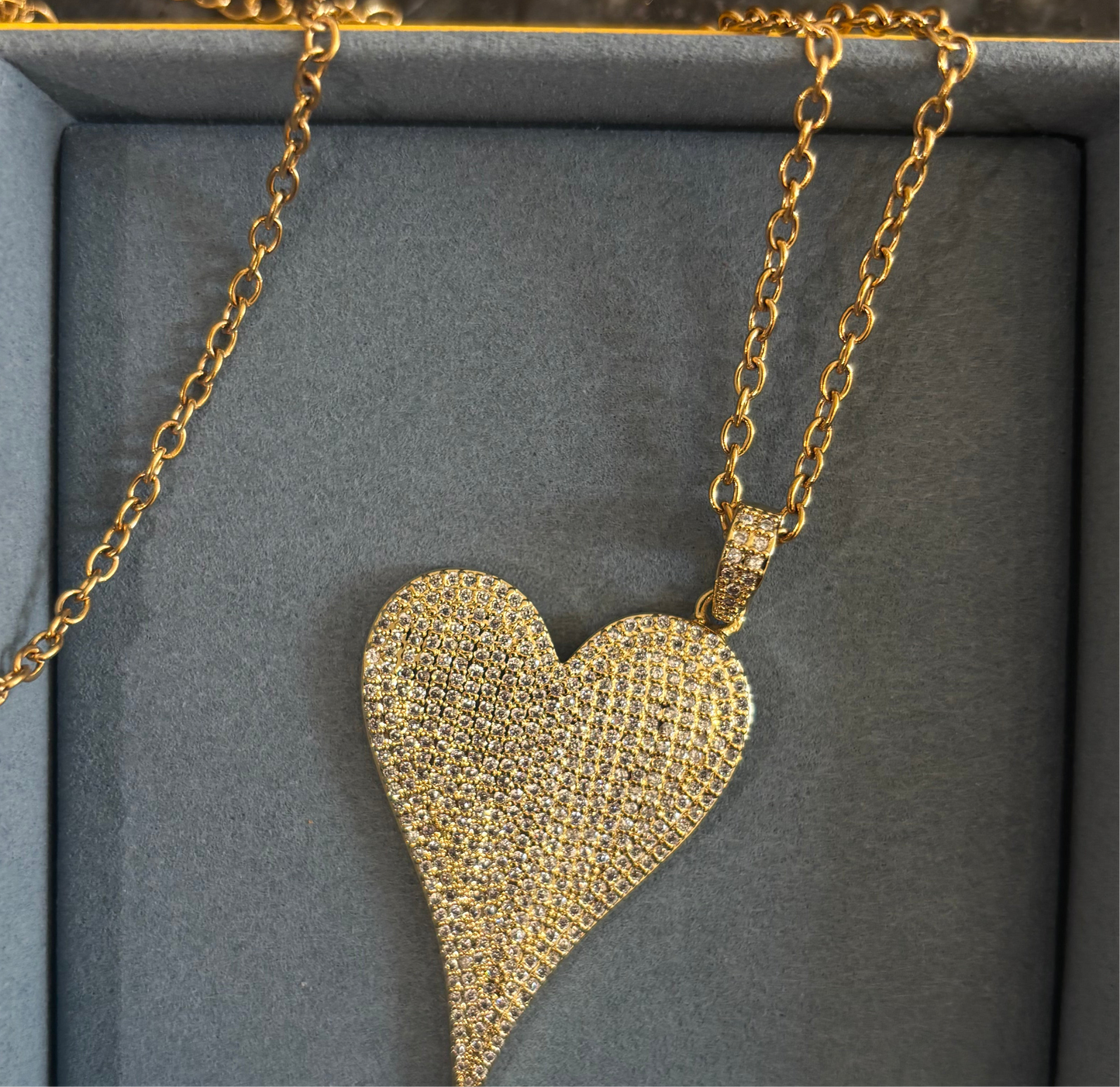Collier chaîne cœur