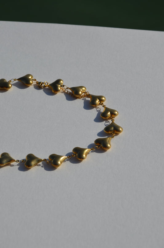 Collier cœur d’or