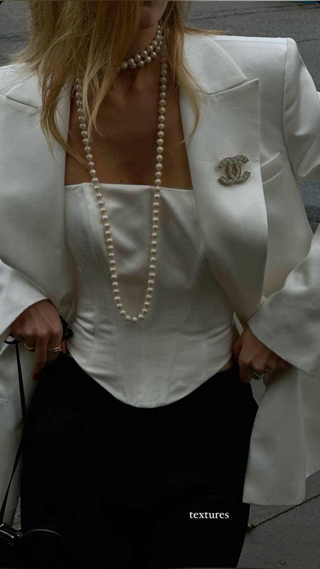 Collier sautoir perles simples