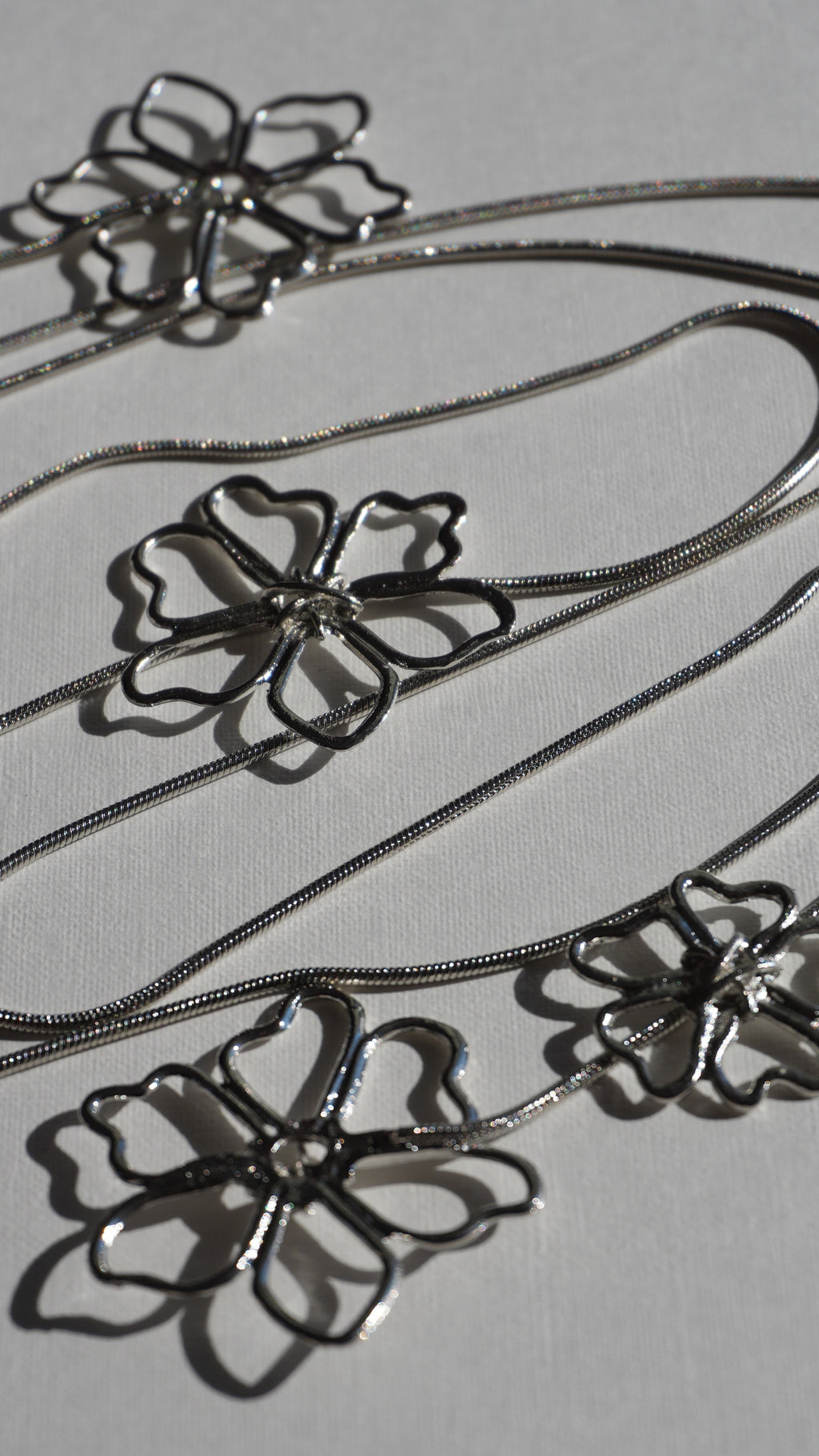 Collier multifonctions fleurs ARGENT