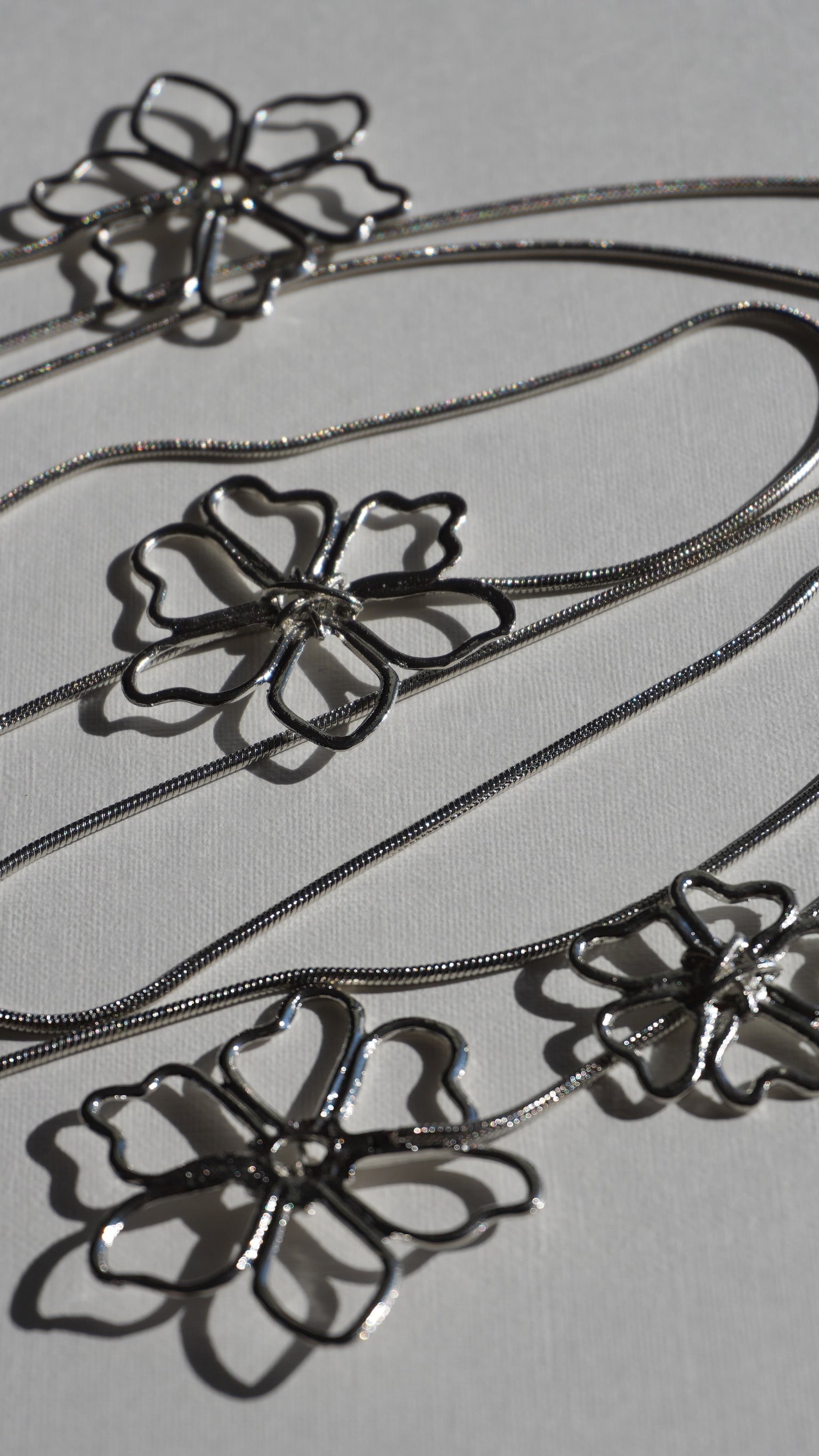 Collier multifonctions fleurs ARGENT