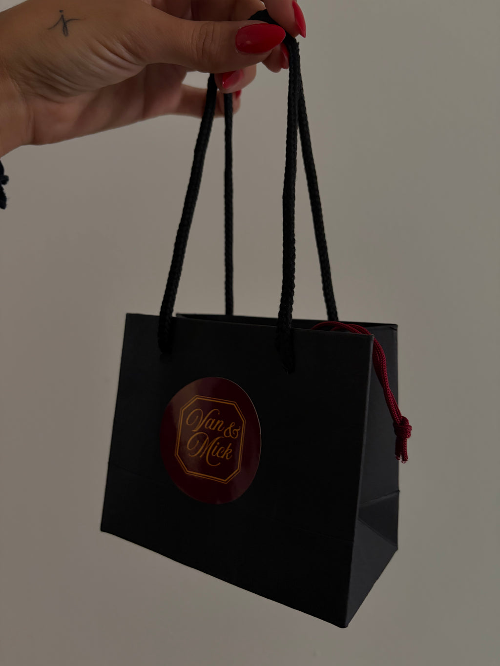 Emballage cadeau sac + pochette avec stickers
