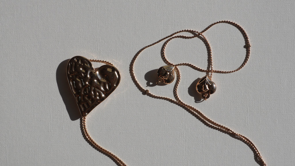 Sautoir cœur d’or