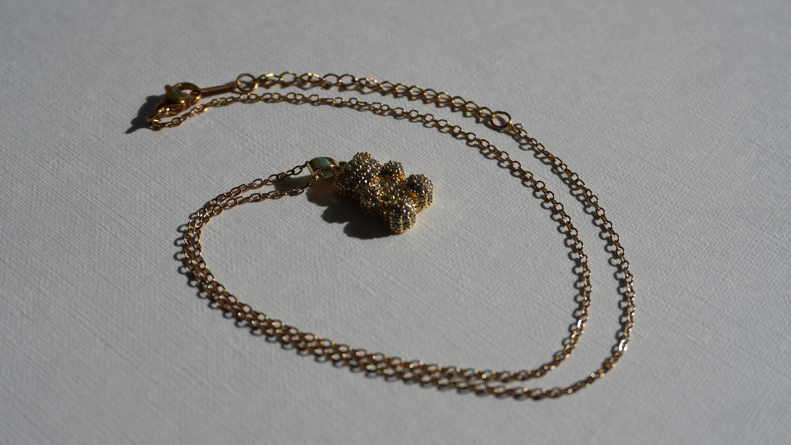 Collier nounours doré