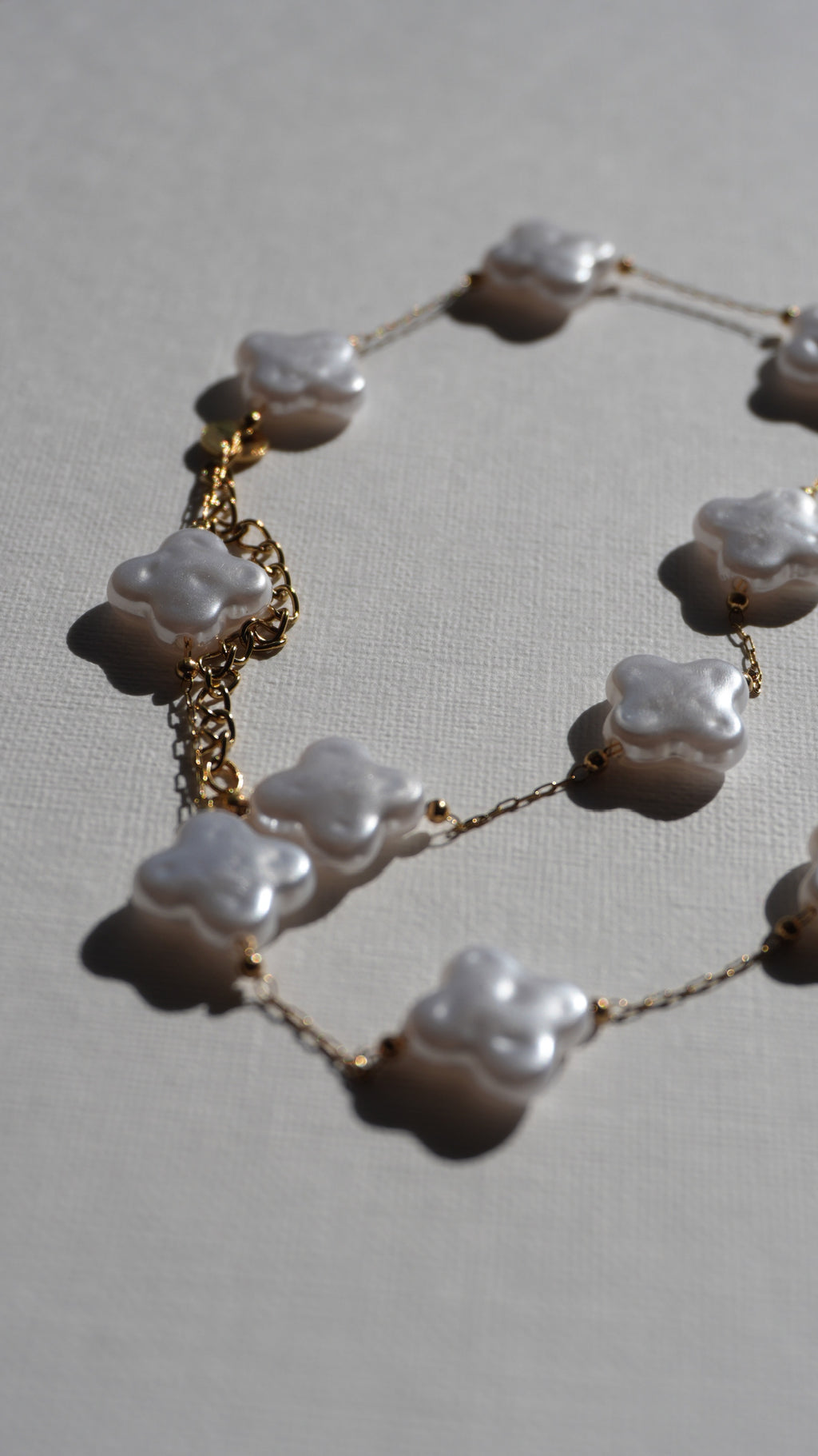 Collier nacré trèfle