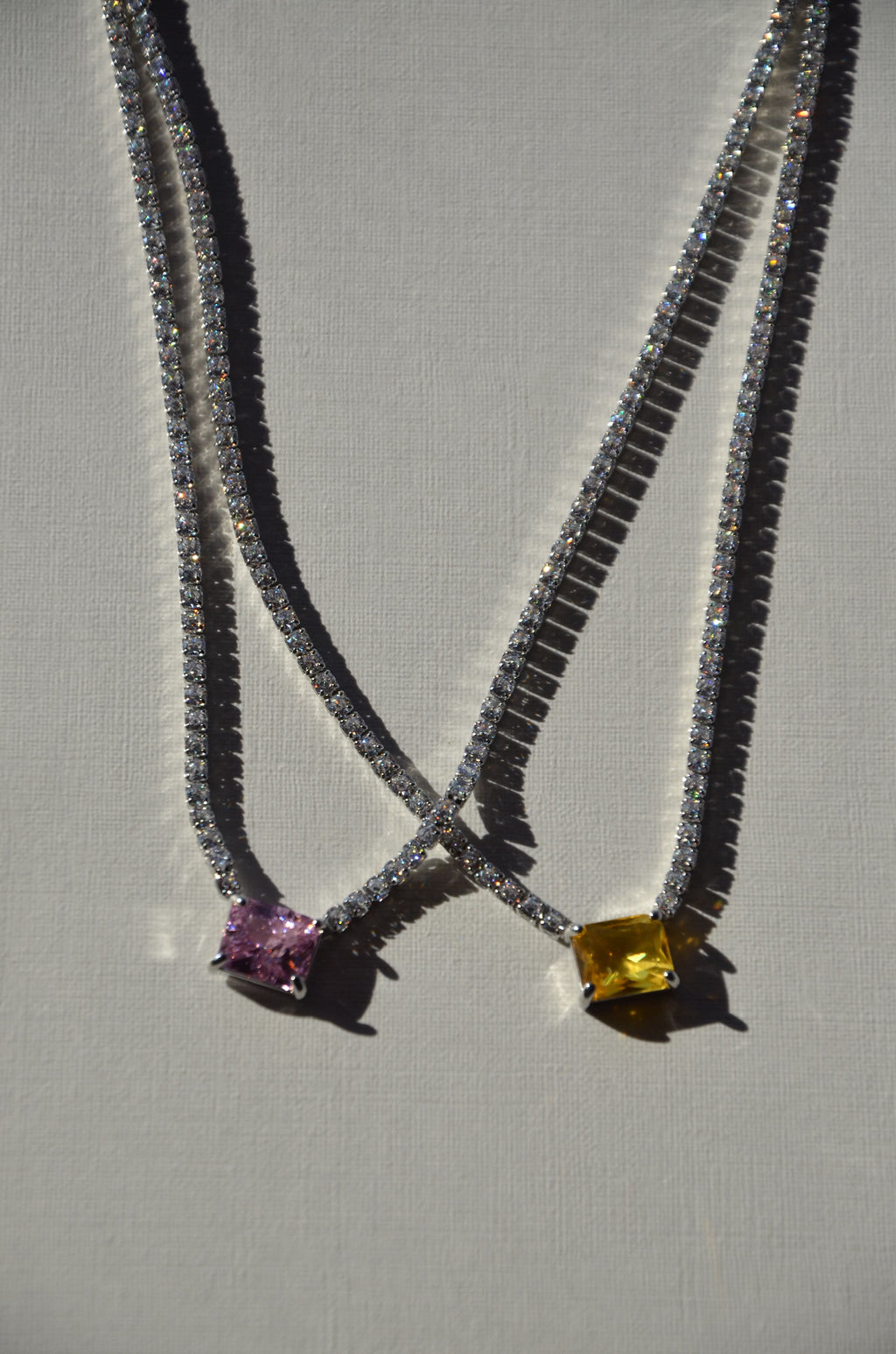 Colliers Bella jaune/rose