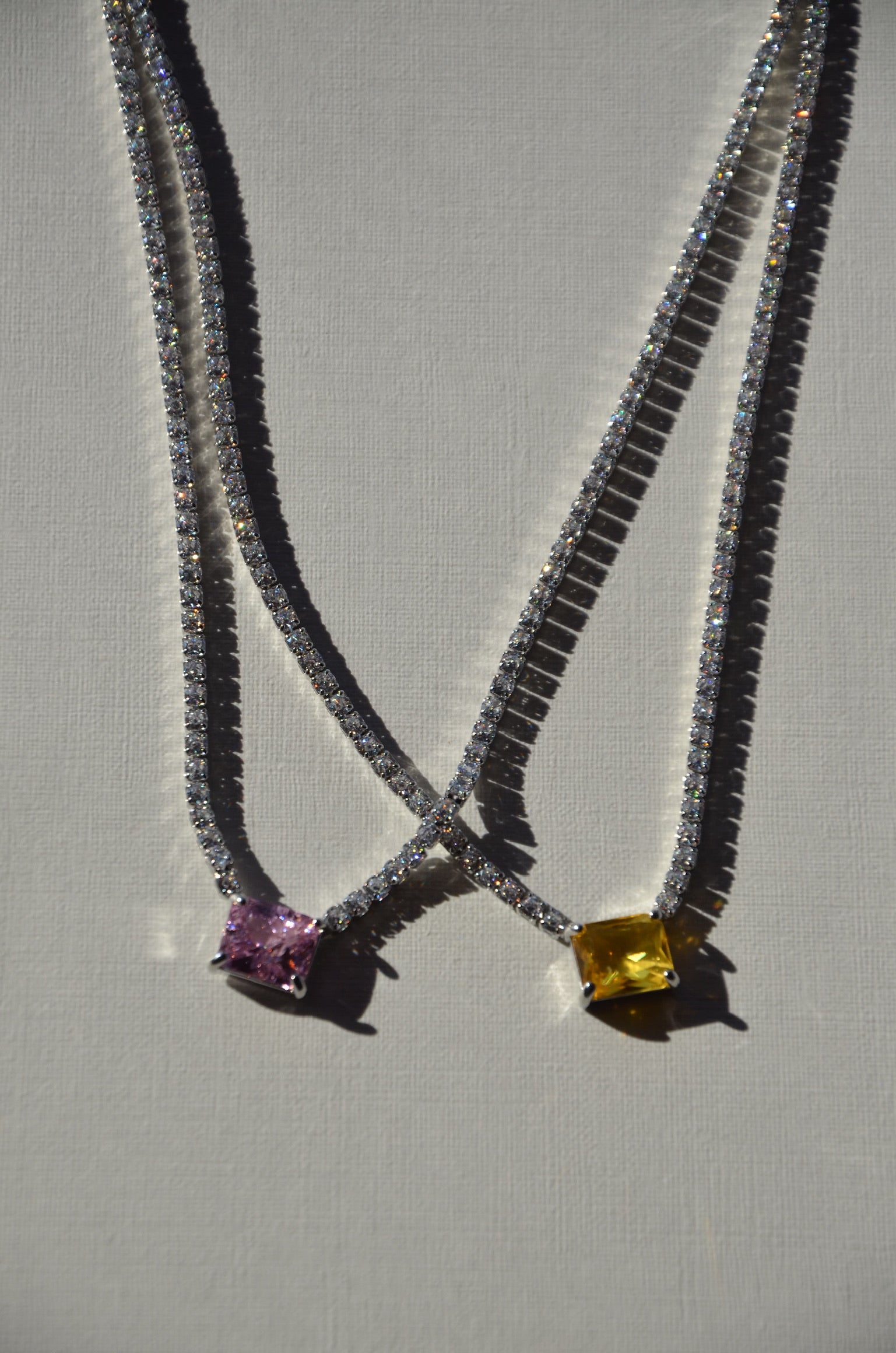 Colliers Bella jaune/rose