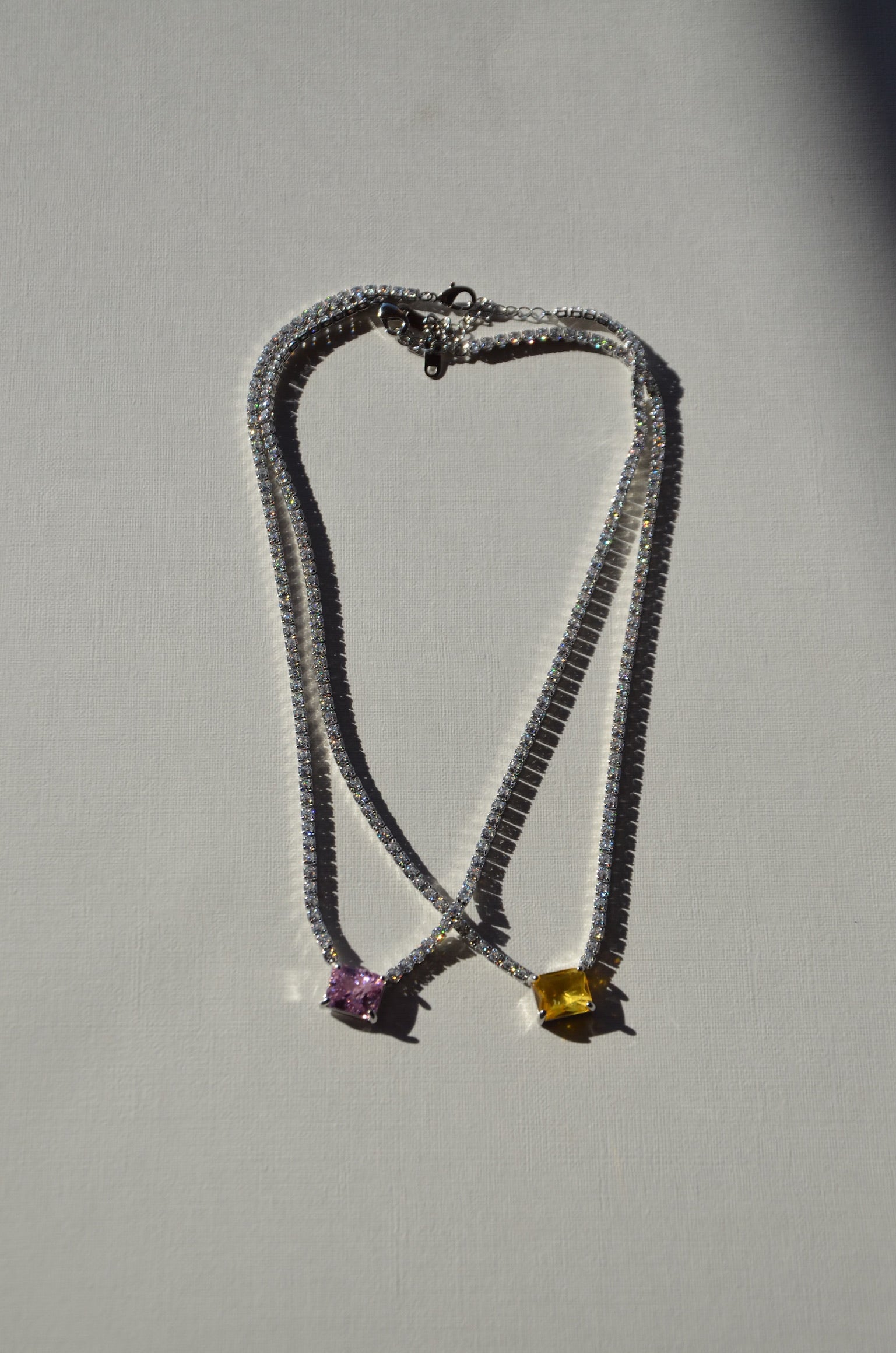 Colliers Bella jaune/rose