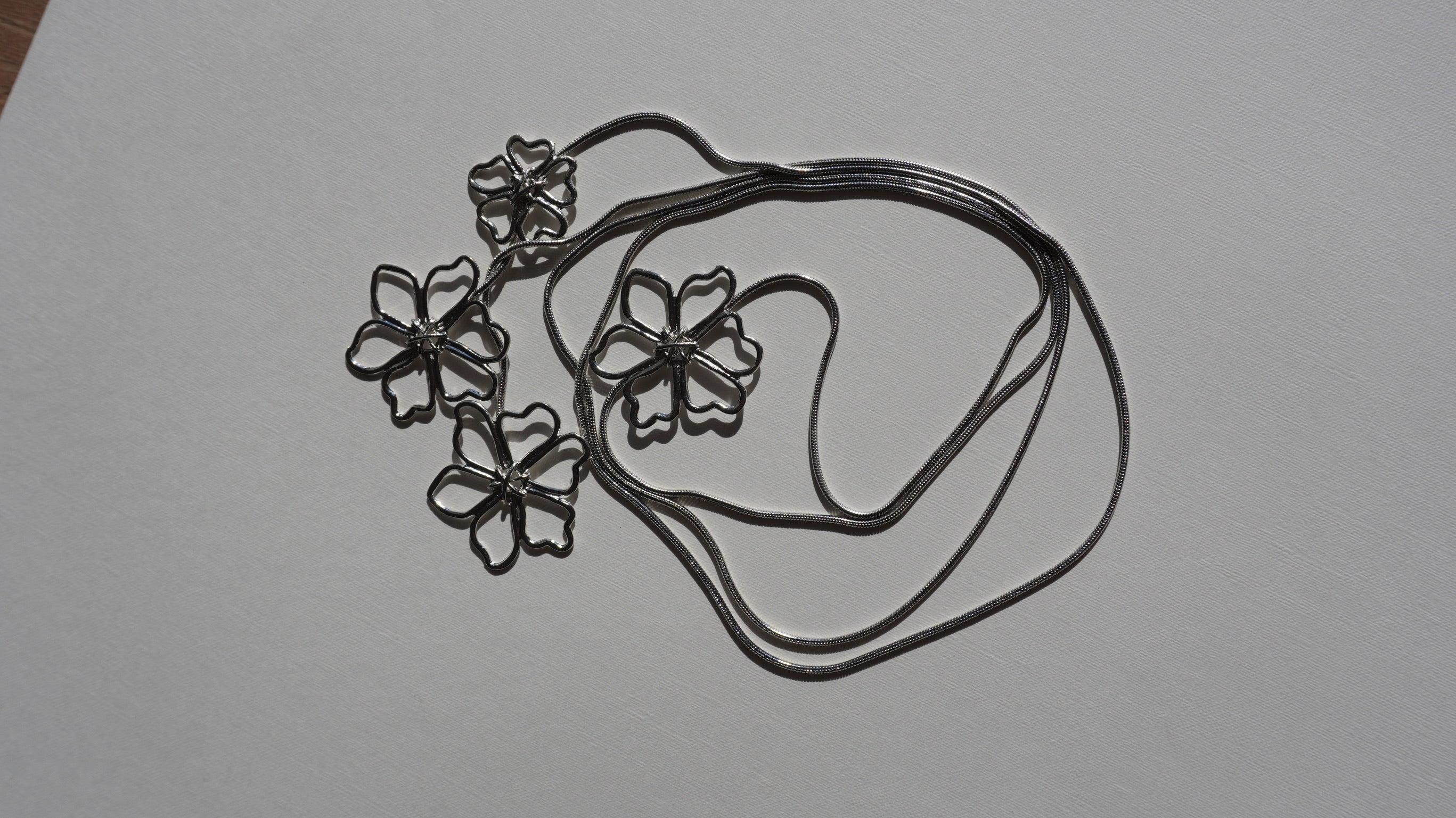 Collier multifonctions fleurs ARGENT