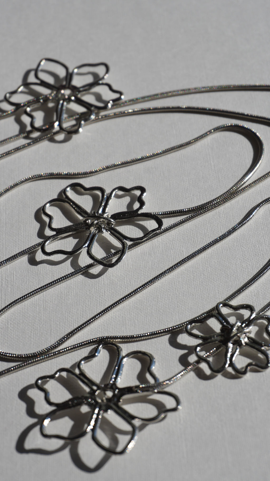 Collier multifonctions fleurs ARGENT