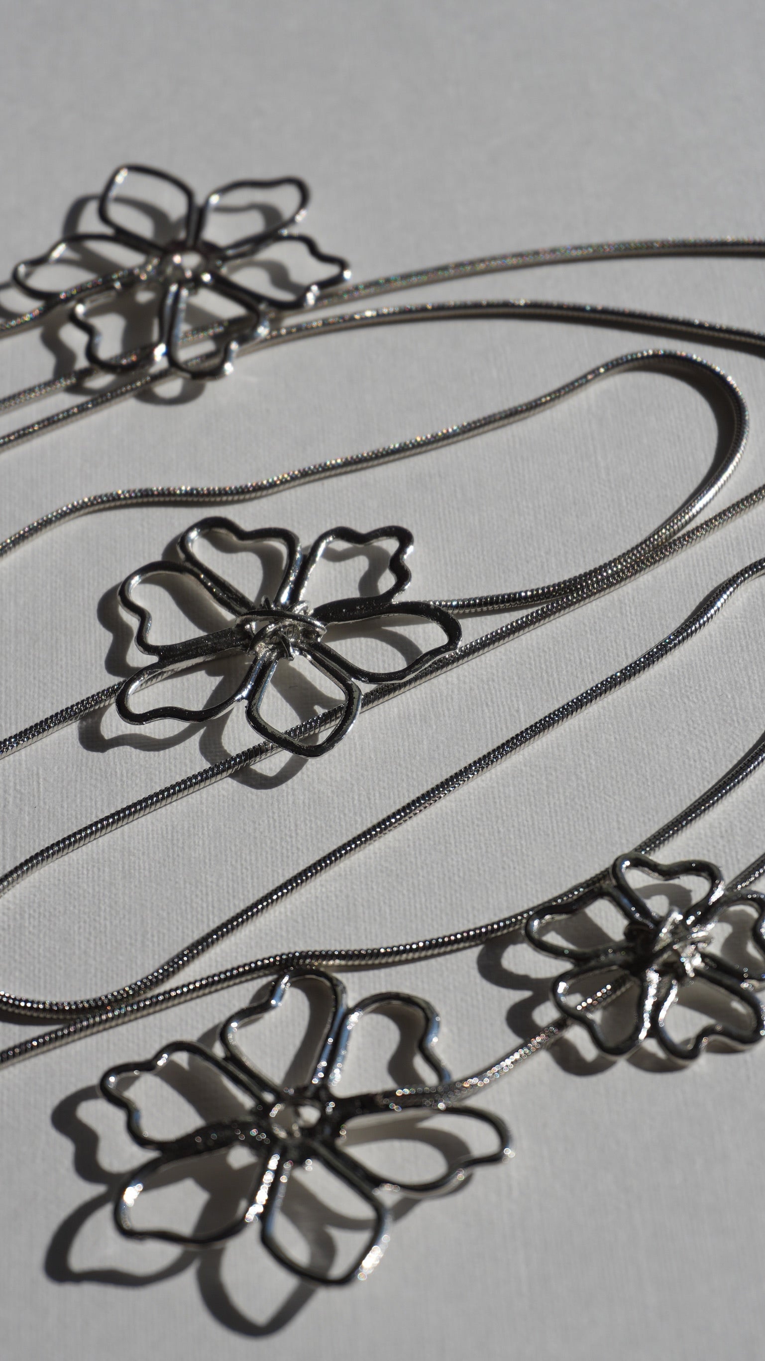 Collier multifonctions fleurs ARGENT