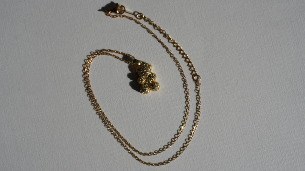 Collier nounours doré