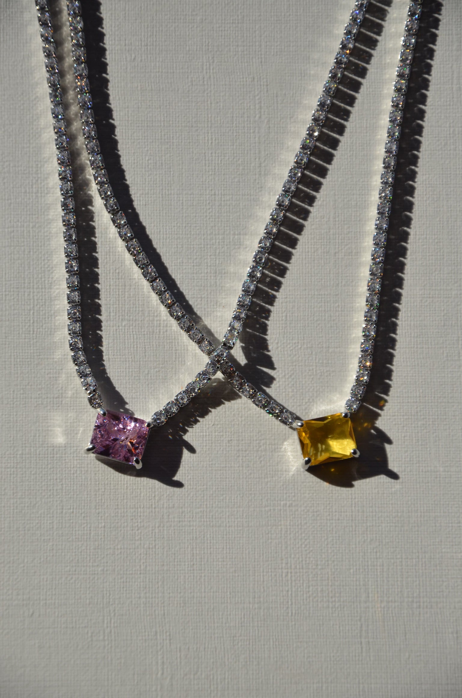 Colliers Bella jaune/rose