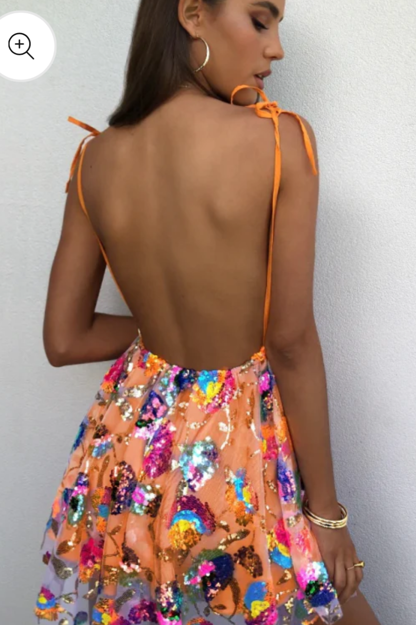 The dress BETYJANE orange ou rose