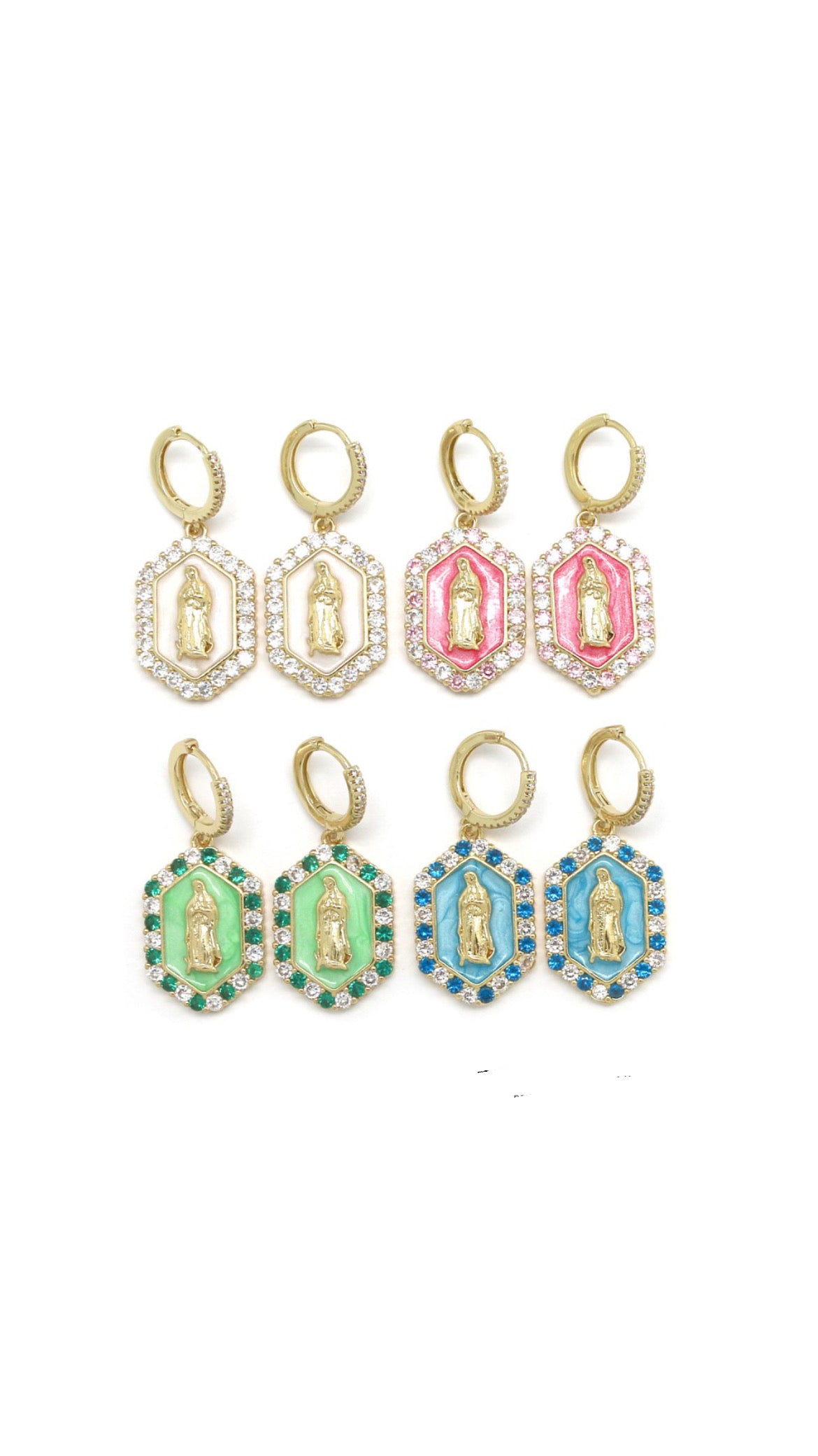 Boucles d’oreilles vierges