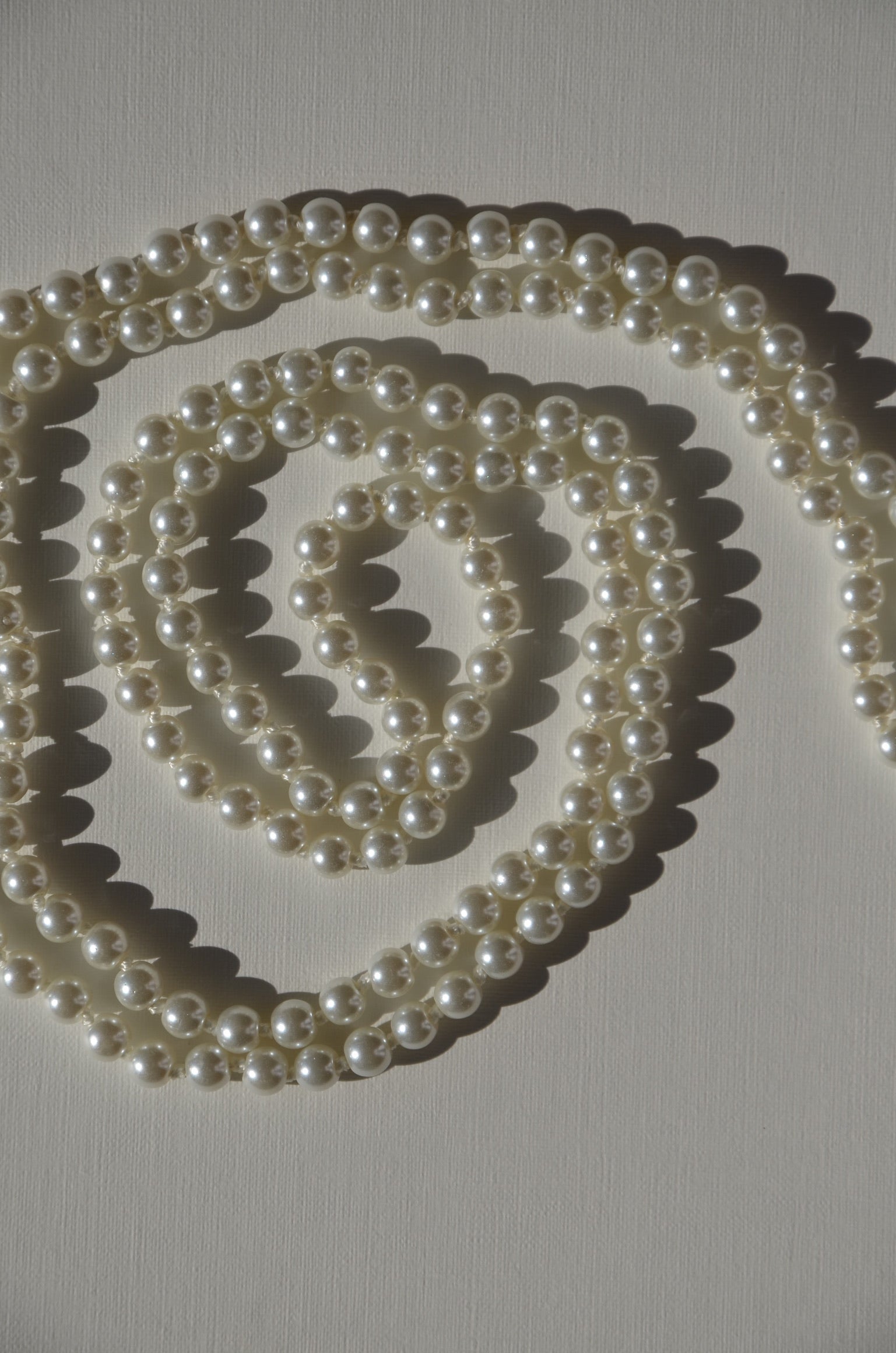 Collier sautoir perles simples