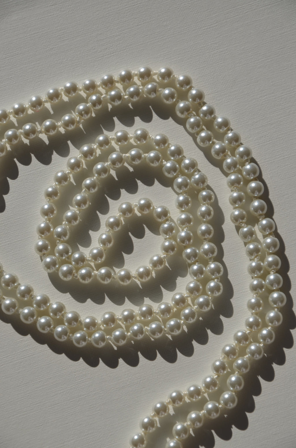 Collier sautoir perles simples