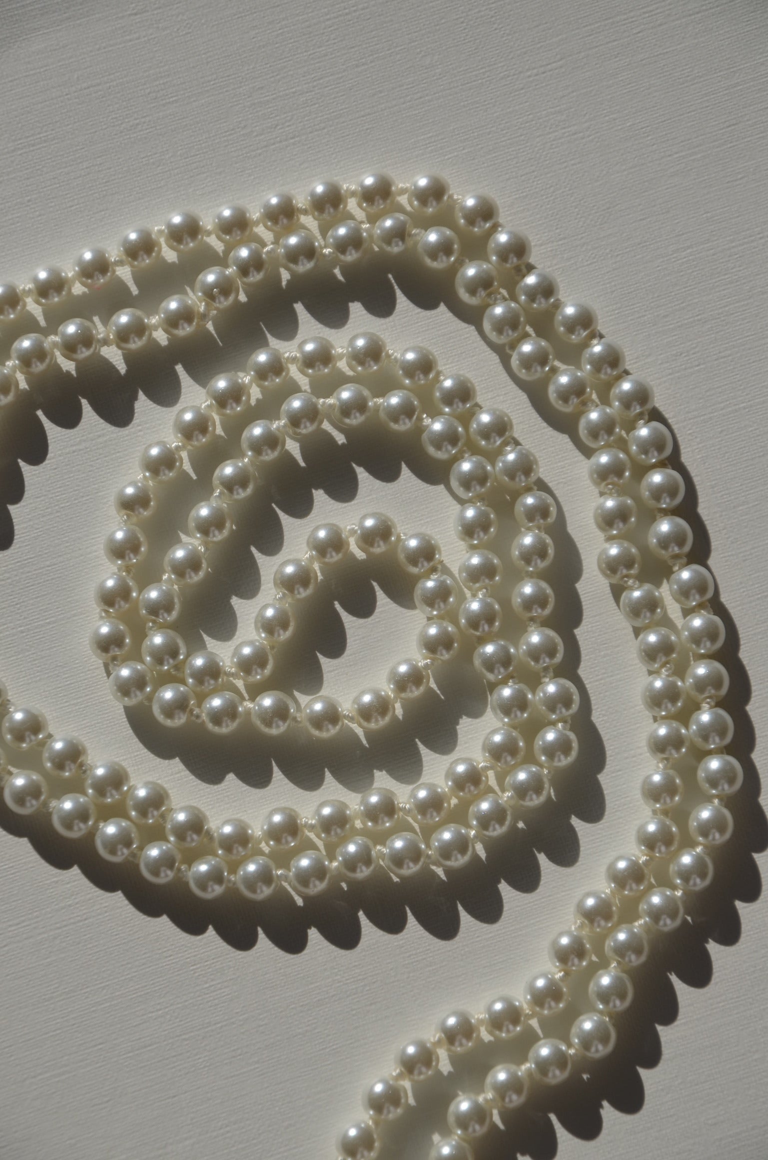 Collier sautoir perles simples